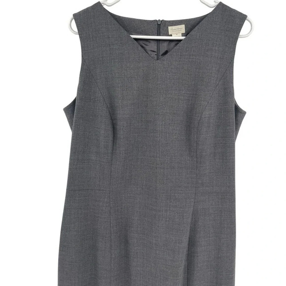 Greta Garbo Collection for Nordstroms Sheath Dress Sleeveless Wool size 10 - Picture 5 of 11